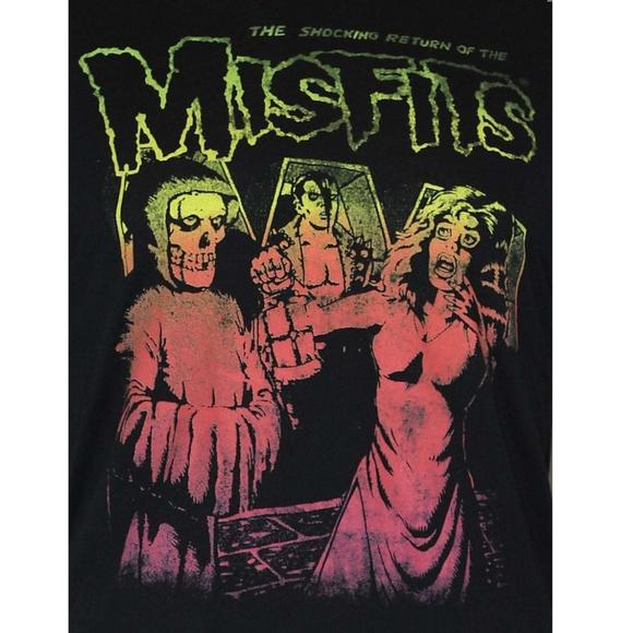 Misfits Shocking Return punk rock Raglan Official T-Shirt 3XL NWT - Picture 2 of 3